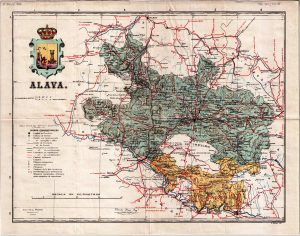 Mapa de Álava de 1918.
