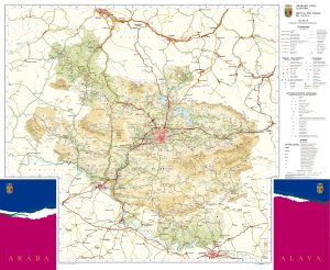 Mapa de la provincia de Álava