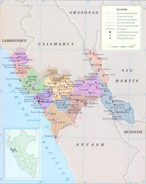 ¿Cuáles son las provincias del departamento de La Libertad?