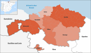 Partidos judiciales de Vizcaya.