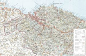 Mapa físico de la provincia de Vizcaya