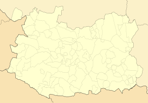 Mapa mudo de la provincia de Ciudad Real