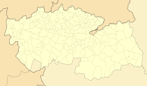 Mapa mudo de la provincia de Toledo