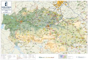 Mapa de carreteras de la provincia de Toledo
