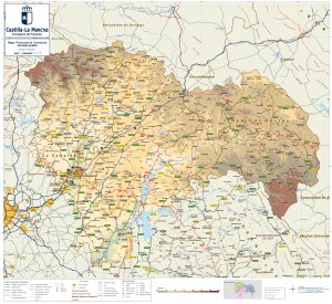 Mapa de carreteras de la provincia de Guadalajara