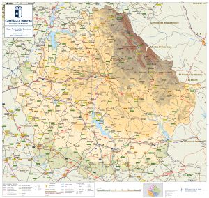 Mapa de carreteras de la provincia de Cuenca