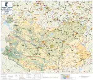Mapa de carreteras de la provincia de Ciudad Real