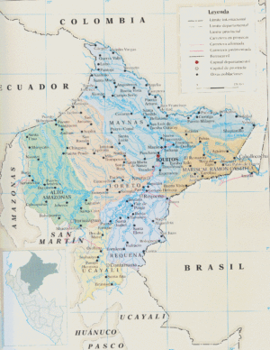 ¿Cuáles son las provincias del departamento de Loreto?