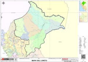 Mapa del departamento de Loreto