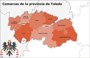 ¿Cuáles son las comarcas de la provincia de Toledo?