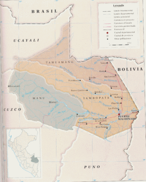 Las provincias del departamento de Madre de Dios