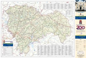 Mapa en relieve de la provincia de Guadalajara.