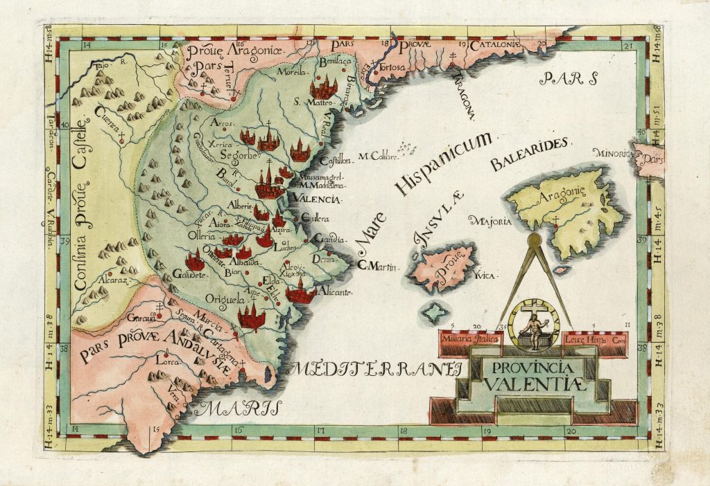 Provincia Valentiae 1712.