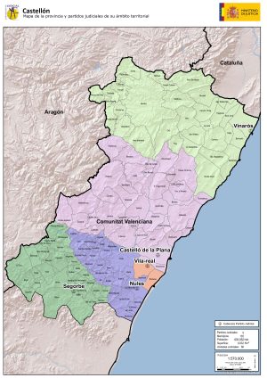 Partidos judiciales de la provincia de Castellón