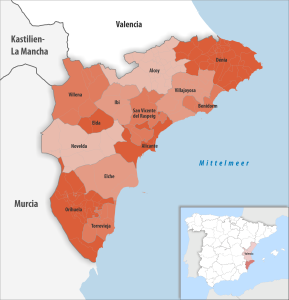 Partidos judiciales de la provincia de Alicante.