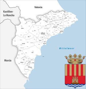 ¿Cuáles son los municipios de la provincia de Alicante?