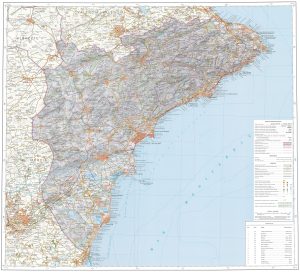 Mapa de la provincia de Alicante