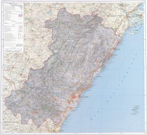Mapa de la provincia de Castellón