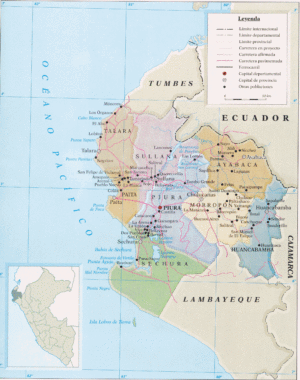 ¿Cuáles son las provincias del departamento de Piura?
