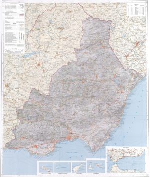 Mapa de la provincia de Almería