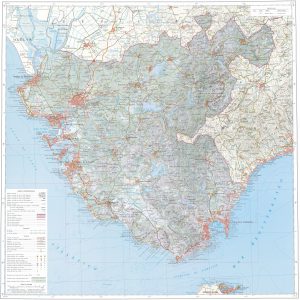 Mapa de la provincia de Cádiz