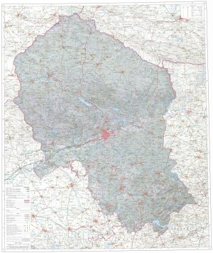 Mapa de la provincia de Córdoba, España