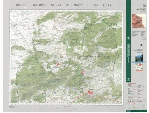 Mapa del Parque Natural de la Sierra de María-Los Vélez.