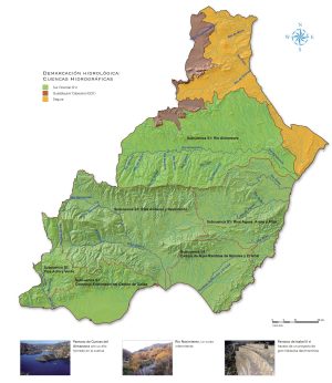 Mapa hidrográfico de la provincia de Almería