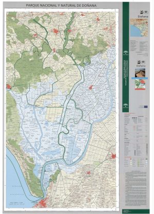 Mapa del Parque nacional y natural de Doñana
