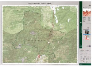 Mapa del Parque natural de Despeñaperros