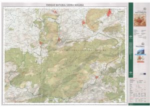 Mapa del Parque natural de Sierra Mágina
