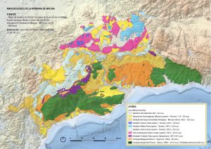 Mapa geológico de la provincia de Málaga