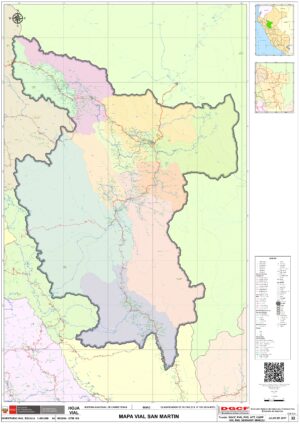 Mapa del departamento de San Martín