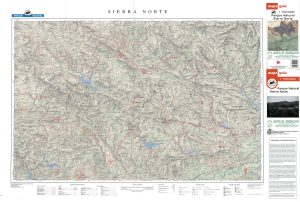 Mapa del Parque natural Sierra Morena de Sevilla