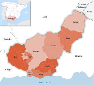 Partidos judiciales en la provincia de Granada.