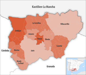 Partidos judiciales en la provincia de Jaén.