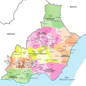 Municipios de la provincia de Almería.