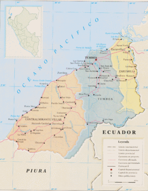 ¿Cuáles son las provincias del departamento de Tumbes?