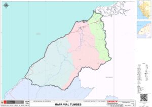 Mapa del departamento de Tumbes