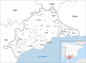 ¿Cuáles son los municipios de la provincia de Málaga?