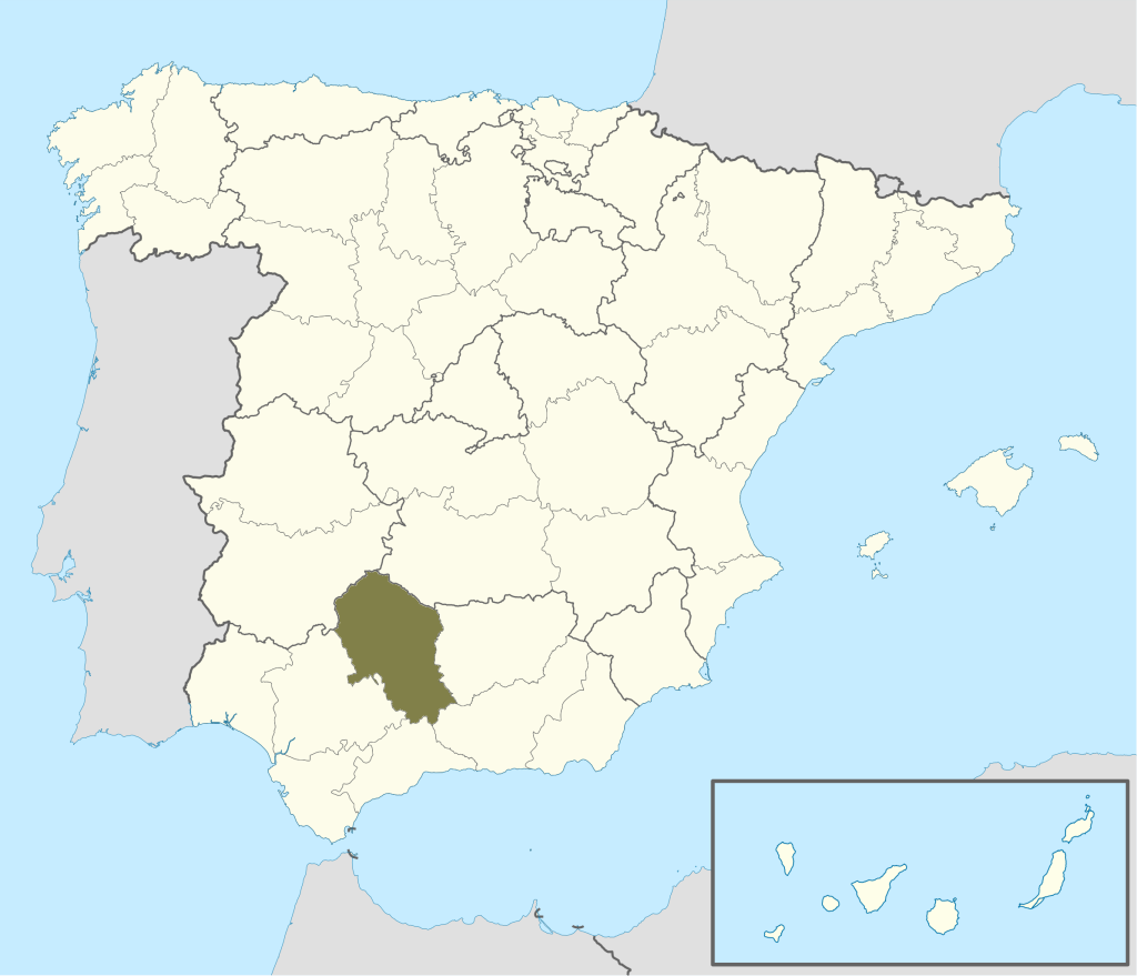 Mapa de ubicación de la provincia de Córdoba.