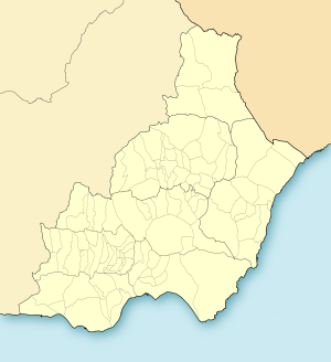 Mapa mudo de la provincia de Almería