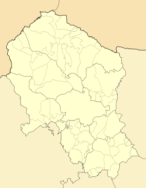 Mapa mudo de la provincia de Córdoba (España)