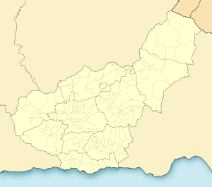 Mapa mudo de la provincia de Granada