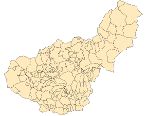Mapa mudo de los municipios de la provincia de Granada. Mapa mudo de los municipios de la provincia de Granada.