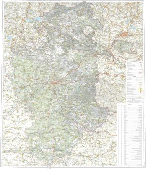 Mapa de la provincia de Burgos