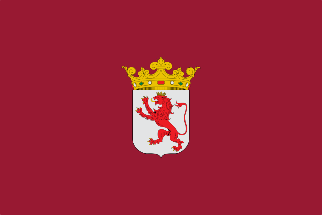 Bandera de la provincia de León.