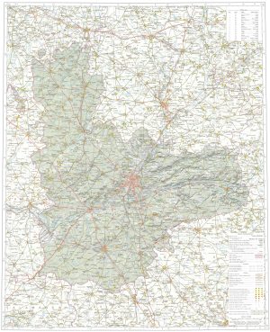 Mapa de la provincia de Valladolid