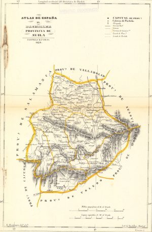 Provincia de Avila 1849