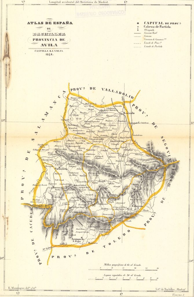 Provincia de Avila 1849.